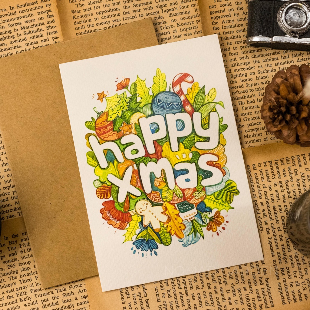 Thiệp Noel Tranh Vẽ - Artwork By CAOMINHHUY