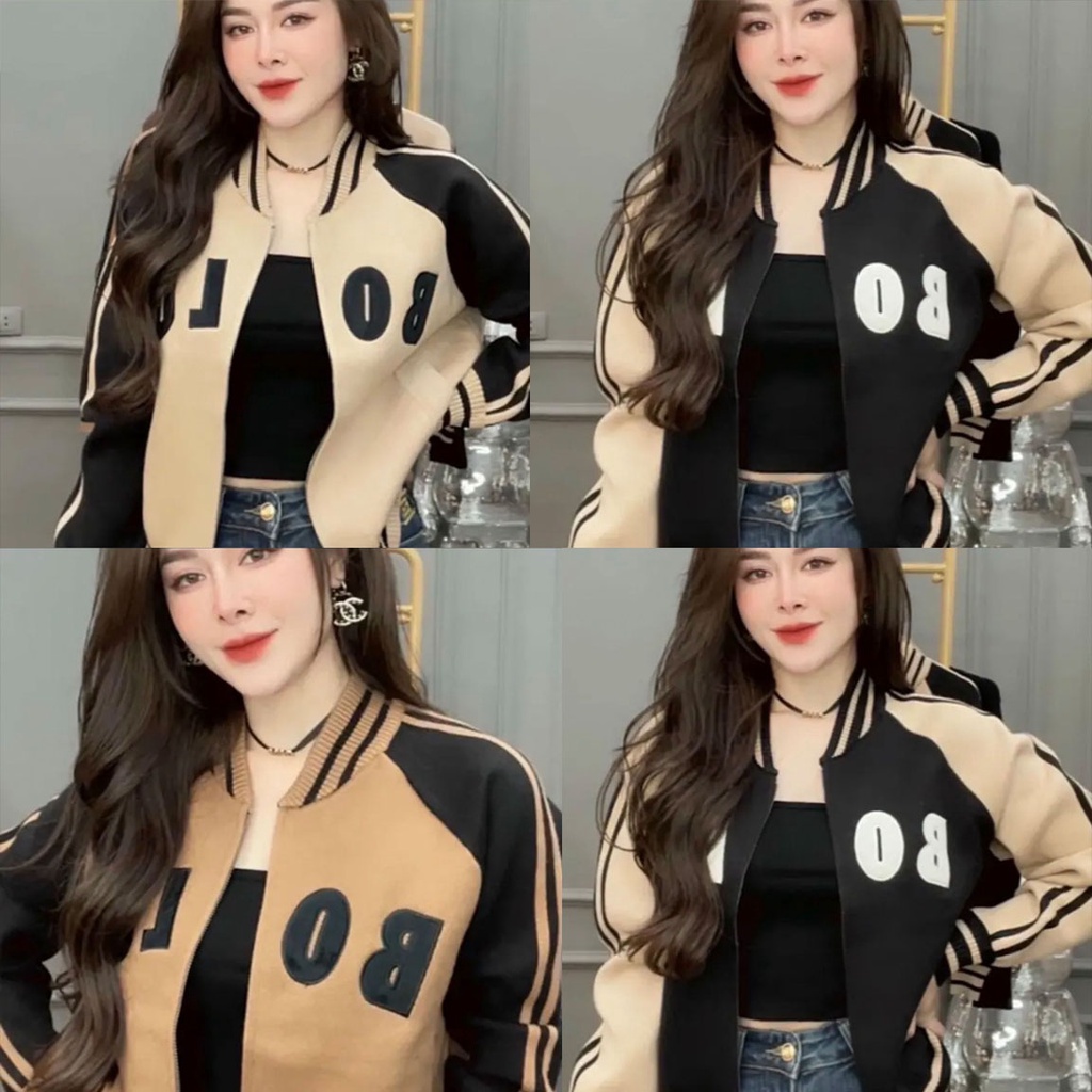 Áo Khoác Nữ Chất Liêu Nhung Tăm Sang Trọng Thêu Bolu Cao Cấp Hàng QC Lên Form Xinh Xắn Phom Chuẩn Dễ Phối Đồ