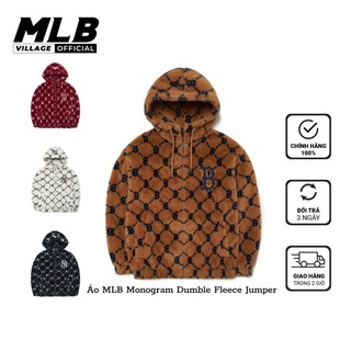 Áo khoác lông mlb monogram dumble fleece jumper - áo mlb nam nữ chính hãng 3ajpf1316