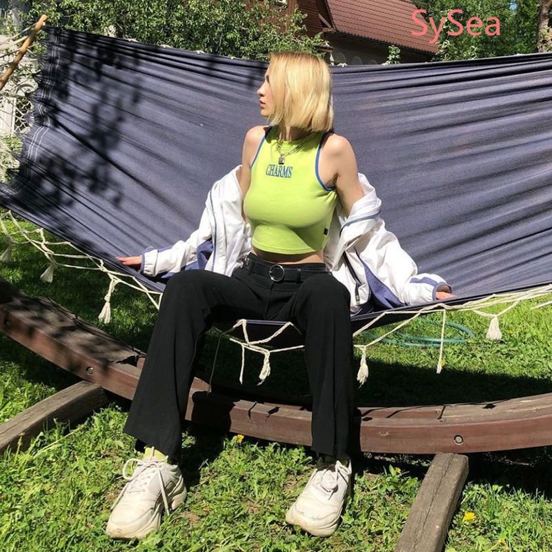 Áo polo Sát Nách Dáng Rộng Kiểu Vintage Thời Trang Mùa Hè Cho Nữ