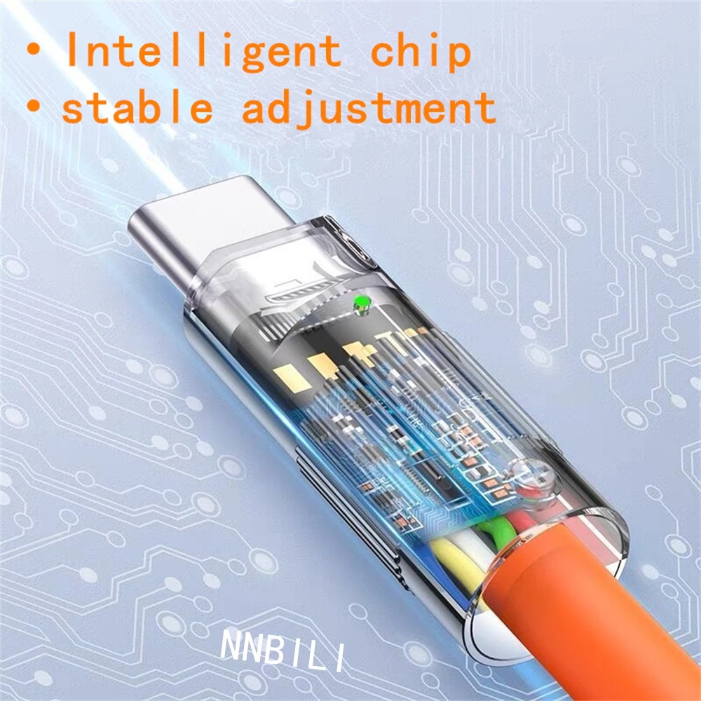 1 Cáp Sạc Nhanh / Truyền Dữ Liệu Giao Diện Type-C 120W 6A Bằng Hợp Kim Nhôm Và Silicone