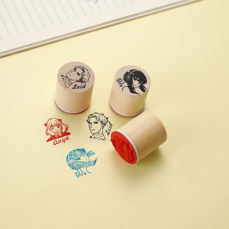 Con Dấu Gỗ Anime In Chữ Anya Forger Yor Forger Spy X Family Trang trí DIY