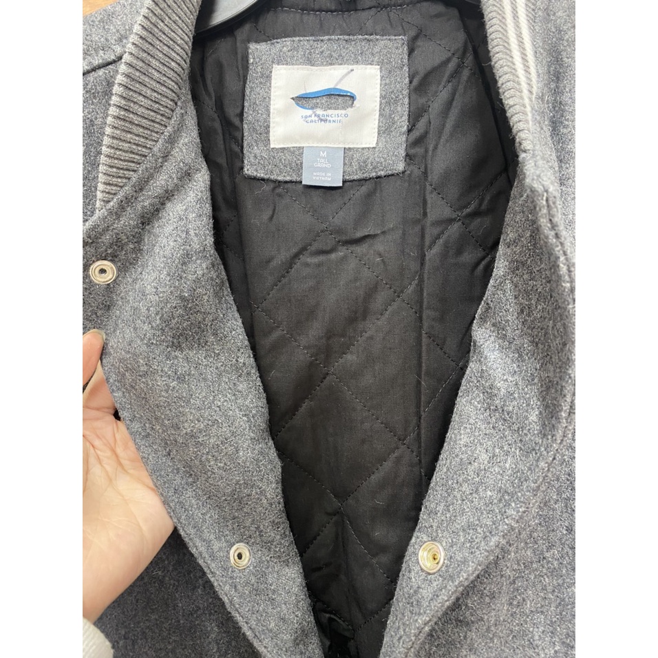 ÁO KHOÁC DẠ BOMBER NAM hàng xuất Old.Navy cắt mác