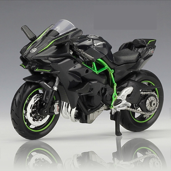 MAISTO ⊙⊕✠Mô Hình Xe Mô Tô Kawasaki Ninja H2 R Tỉ Lệ 1: 18
