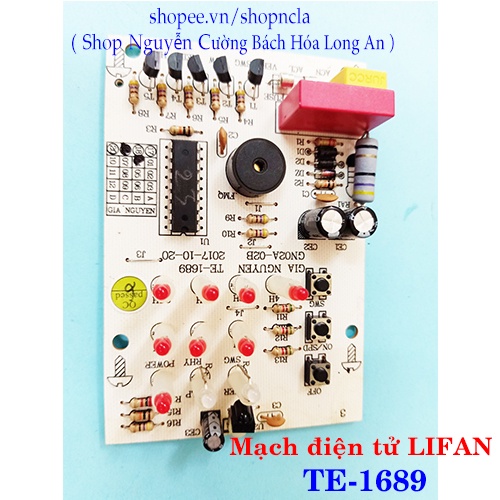 Mạch điện tử quạt treo remote đảo sóng cao cấp Lifan model TE-1689