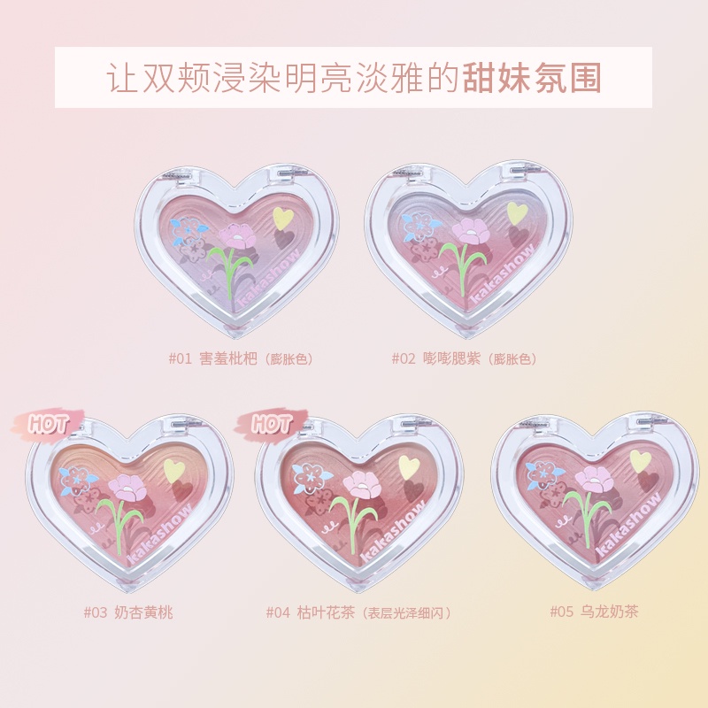 Phấn Má Hồng Dạng Kem Màu Đào Trang Điểm Tạo Khối Cho Nữ JP5