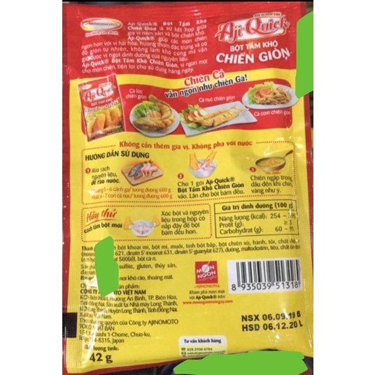 Bột tẩm khô chiên giòn Aji-Quick