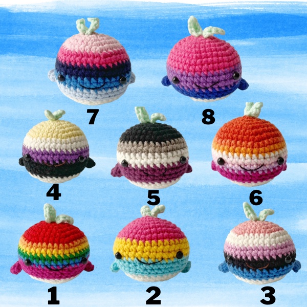 Móc khóa Cá Heo LGBT - Móc khóa LGBT - Móc khóa len