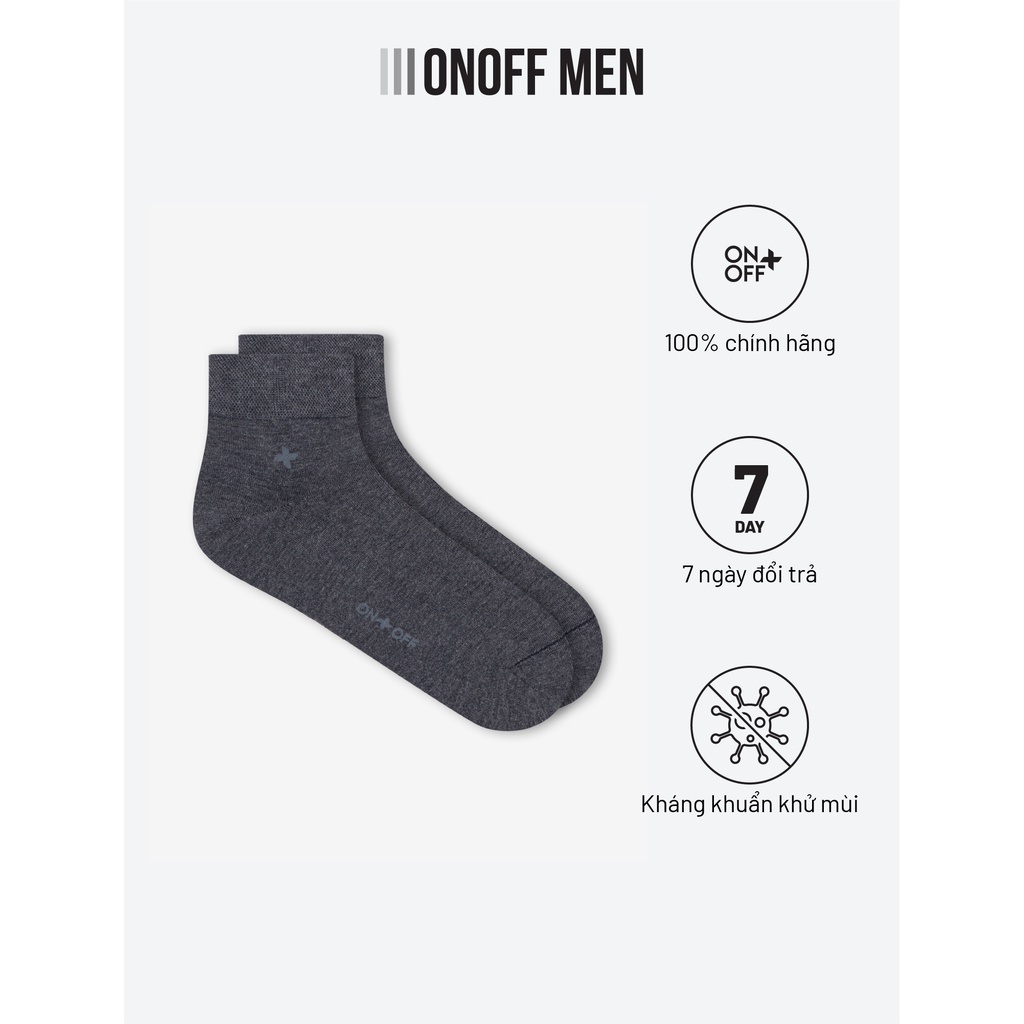 Tất vớ nam công sở modal cổ ngắn kháng khuẩn khử mùi ONOFF - AE22A164