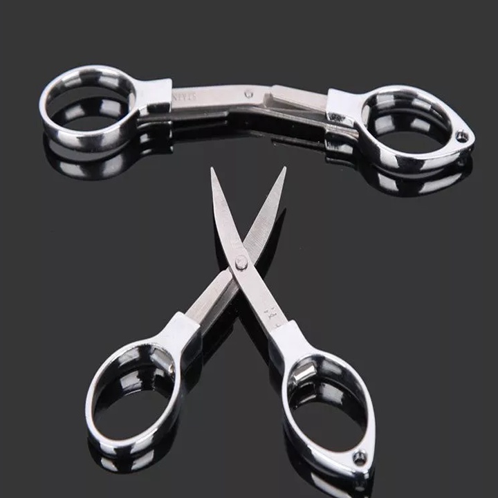 KhaLy Kéo Cắt Dây Câu Cá Hình Số 8 Gấp Gọn Tiện Lợi Bằng Thép Không Gỉ PK-33