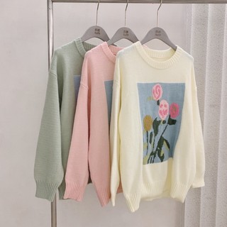 Áo len thêu cao cấp len thêu sắc nét