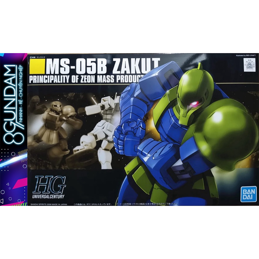 Mô Hình Lắp Ráp HG MS-05B Zaku I