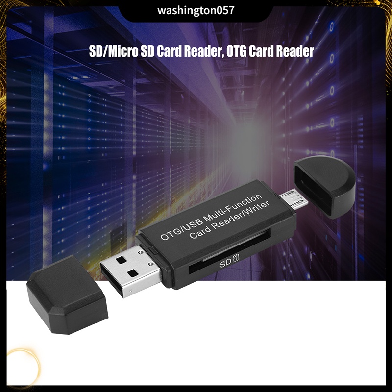 Có thể bán buôn Đầu Đọc Thẻ Nhớ Đa Năng Washington057 OTG/USB Cho Điện Thoại Micro SD/SD/TF PC Hàng giao ngay