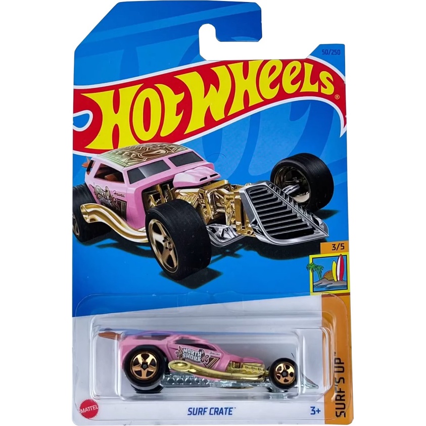 Xe mô hình Hot Wheels 1/64 2023 Treasure Hunt Surf Crate (new)