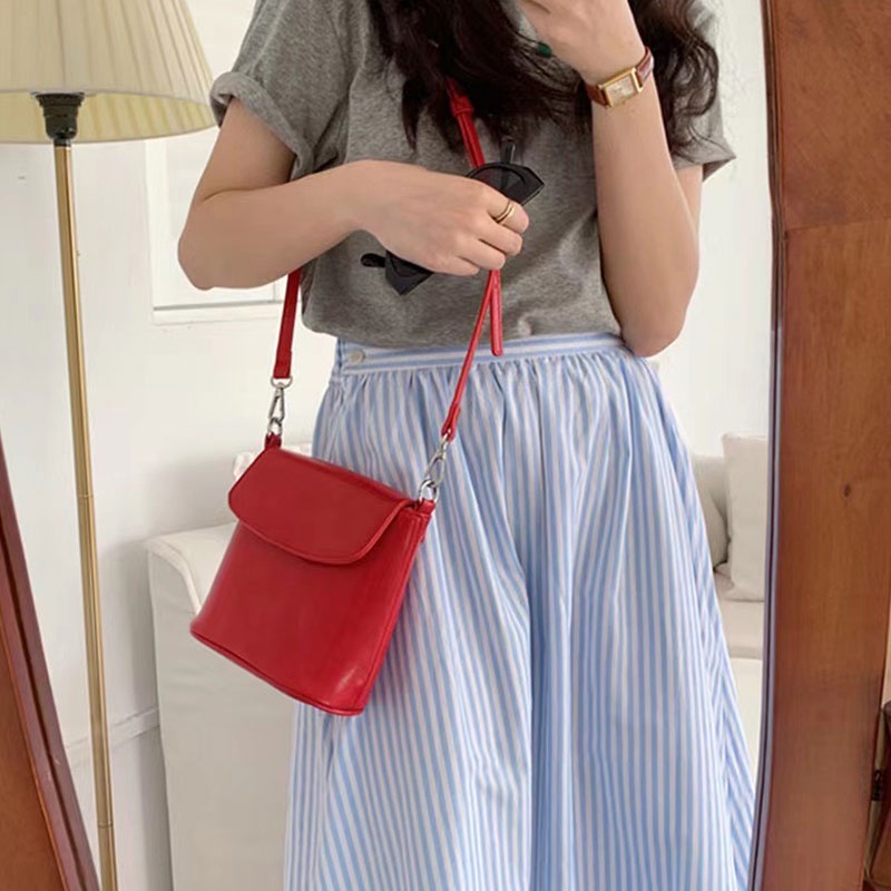 Túi đeo chéo vai YADOU bằng da PU phong cách Hàn Quốc