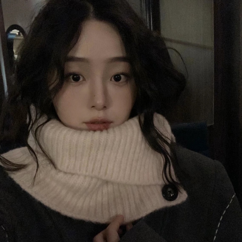 Khăn Choàng Cổ Cao Màu Trơn Thời Trang Thu Đông Hàn Quốc Mới Cho Nữ