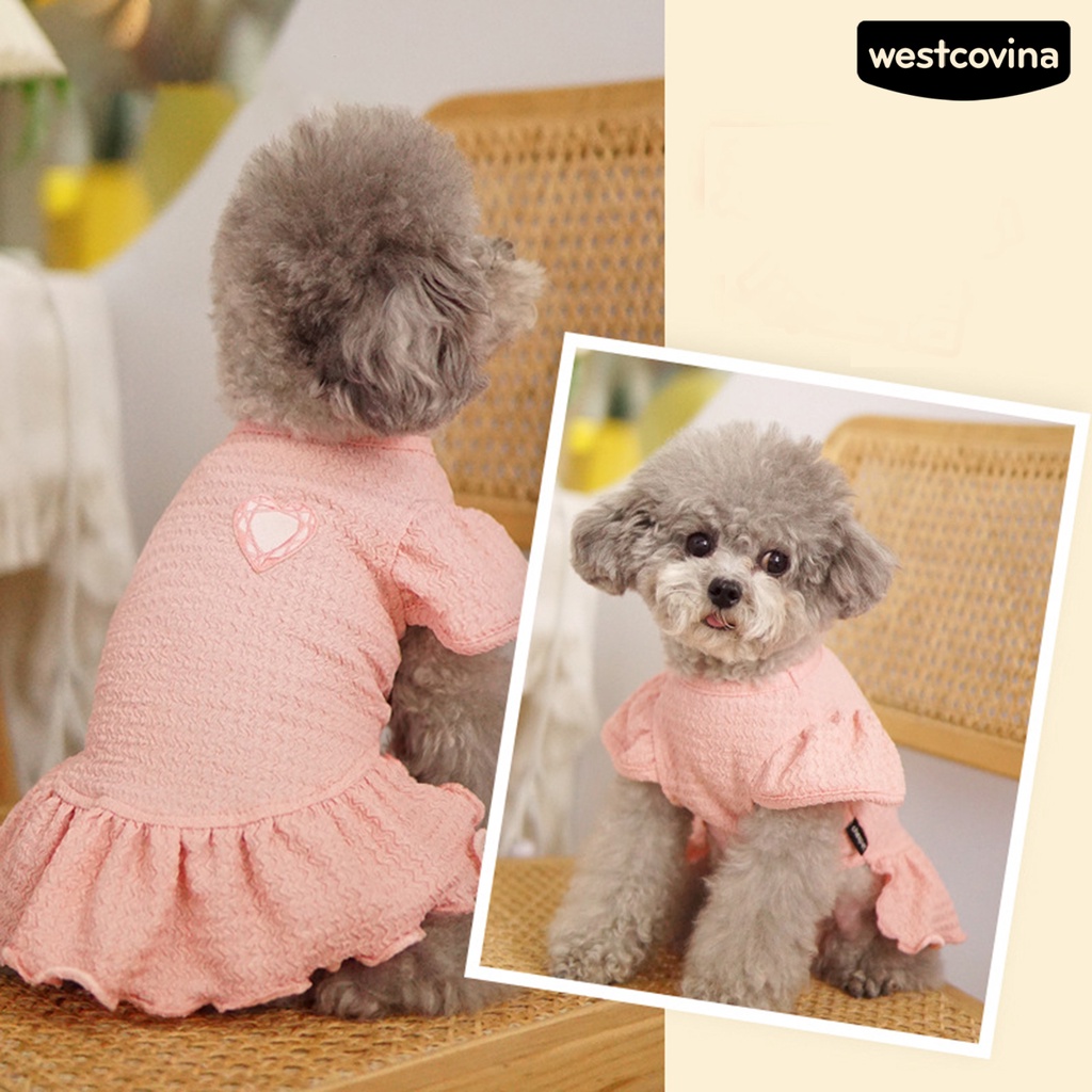 [COD]♘Đầm Mềm Mại Thoáng Khí Thời Trang Mùa Hè Cho Cún Cưng