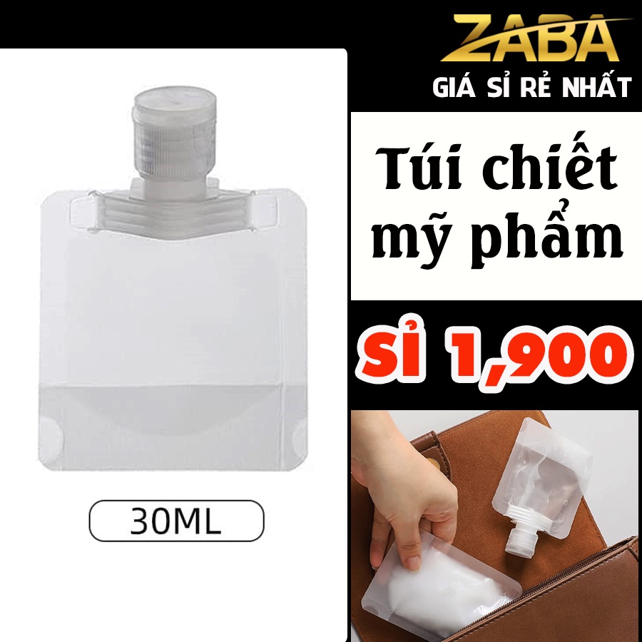 Túi Chiết 30ml Đựng Mỹ Phẩm Kem Dầu Gội Xả Sữa Tắm Nhỏ Gọn Đi Du Lịch Zaba