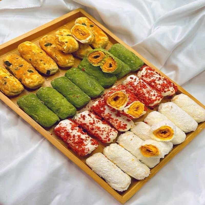 Set Nguyên Liệu Làm Bánh Ống Đài Loan Cuộn Chà Bông Rong Biển