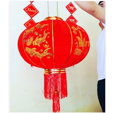 Đèn Lồng Tết Đỏ chữ phúc trang trí tết nhà cửa đủ size mang tài lộc vào nhà