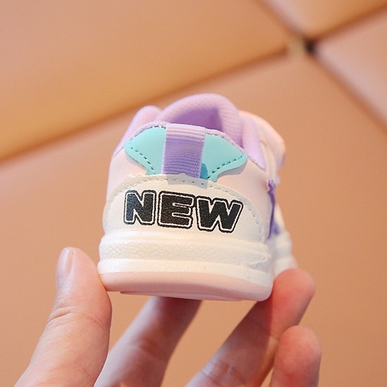 Giày tập đi cho bé trai bé gái 0-3 tuổi thời trang siêu nhẹ chống trượt quai dán ngang họa tiết ngôi sao ( 263 )