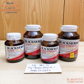 Coq10 blackmores úc, viên uống bổ tim mạch blackmores coq10 150mg, 300mg lọ 30 viên, 90 viên, 125 viên