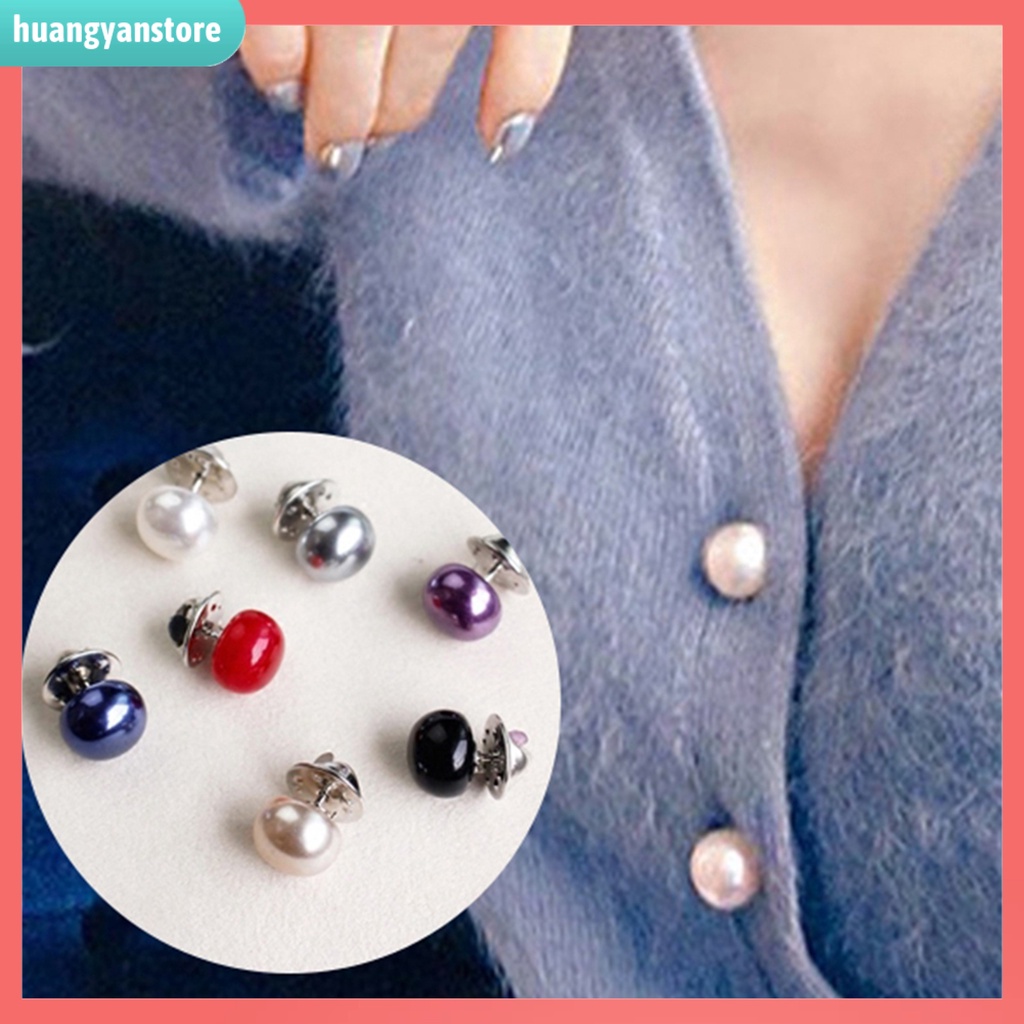 HY/ Ghim cài áo hình ngọc trai giả thời trang sang trọng cho nữ