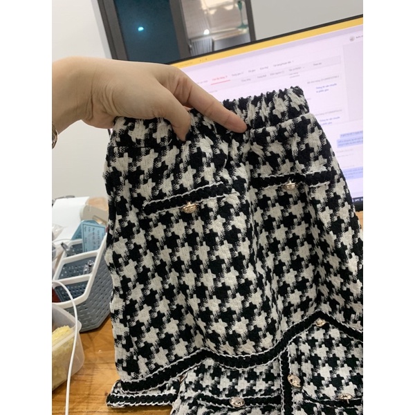 Set dạ bé gái, Set áo dạ chân váy bé gái hai lớp đẹp