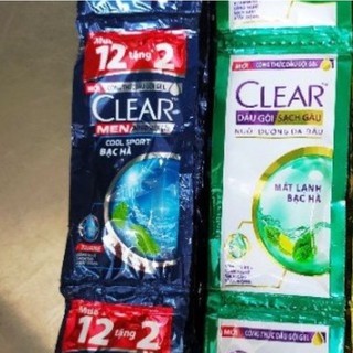 Dây dầu gội clear men - clear bạc hà