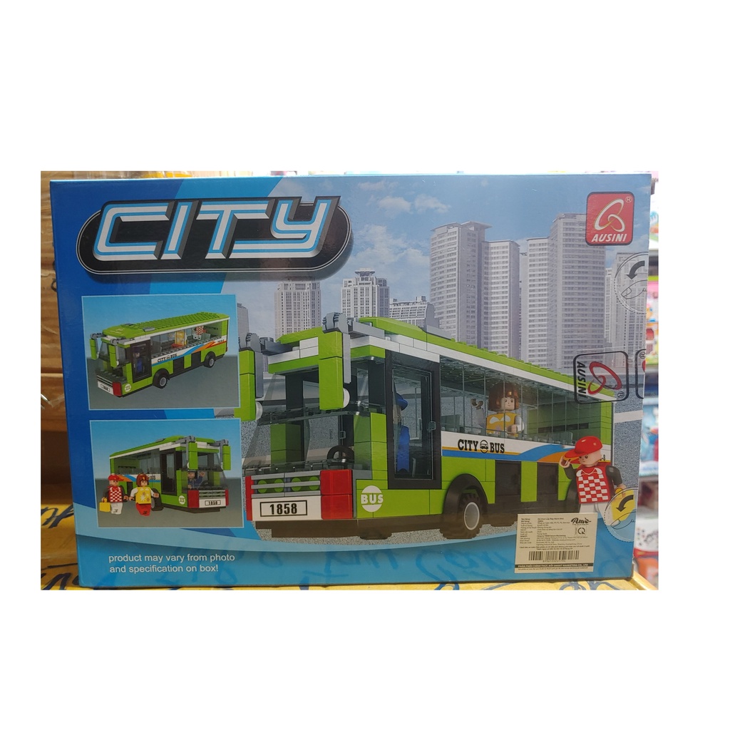 ĐỒ CHƠI LEGO CITY- ĐỒ CHƠI LẮP GHÉP LEGO GIÁ RẺ- LẮP RÁP MÔ HÌNH XE BUÝT CITY- CHI TIẾT ĐẸP CHẤT LƯỢNG CAO