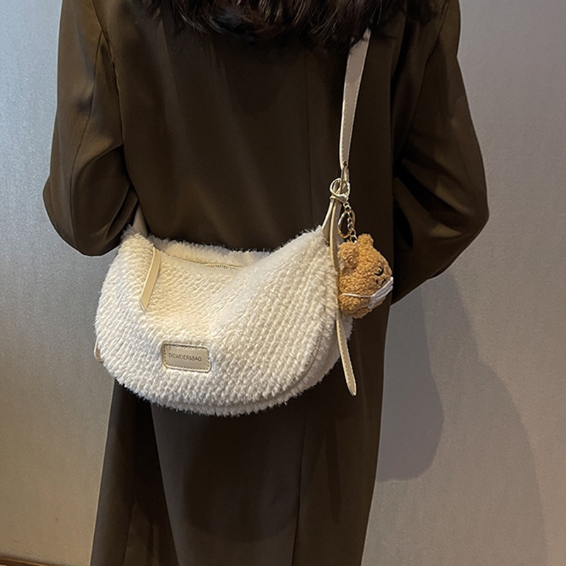 Túi Xách Lông Nhung Kiểu Dáng Đơn Giản Hợp Thời Trang Cho Nữ