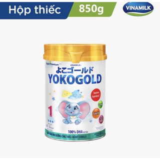 Sữa bột Vinamilk Yoko Gold 1 850g - Sữa cho trẻ sơ sinh Dưỡng chất tốt từ Nhật Bản, Vị Nhạt thanh mát, Dễ tiêu hóa