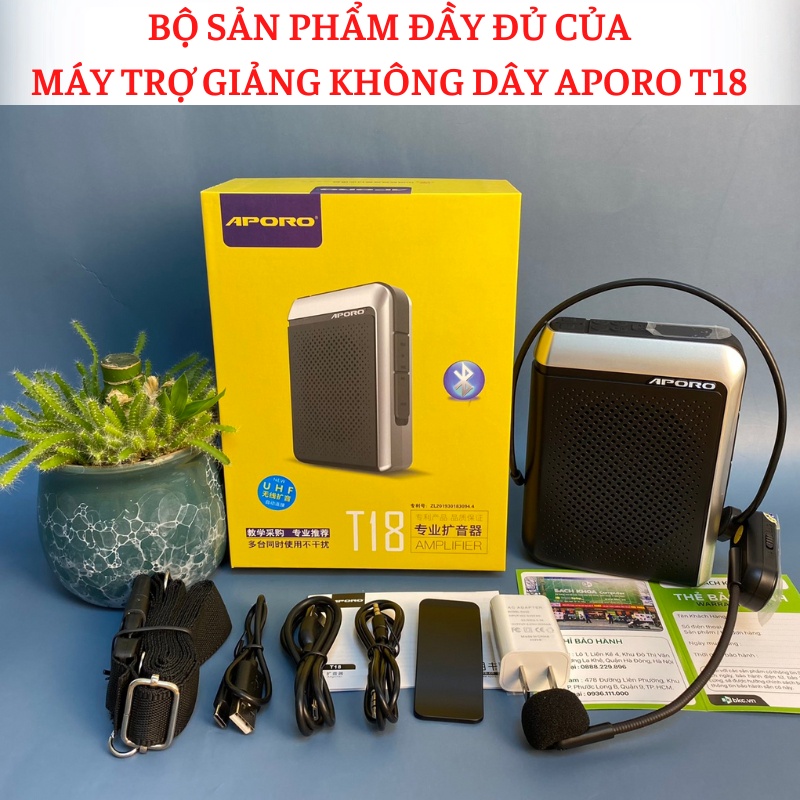 Máy trợ giảng không dây Aporo T18/T20/T21/T30 dành cho giáo viên, hướng dẫn viên - Loa trợ giảng Aporo CHÍNH HÃNG