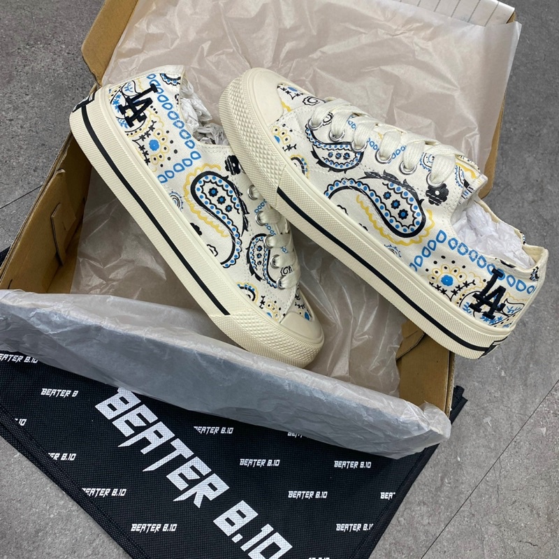 [CHÍNH HÃNG] Giày MLB Playball Paisley NY yankees/ LA dodgers (3ACVVP12N)