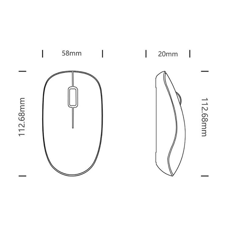 Chuột Bluetooth không dây chống ồn WIWU Wimice Lite 2.4GHz WM101 - WM102 Chính hãng WIWU bảo hành 06 tháng