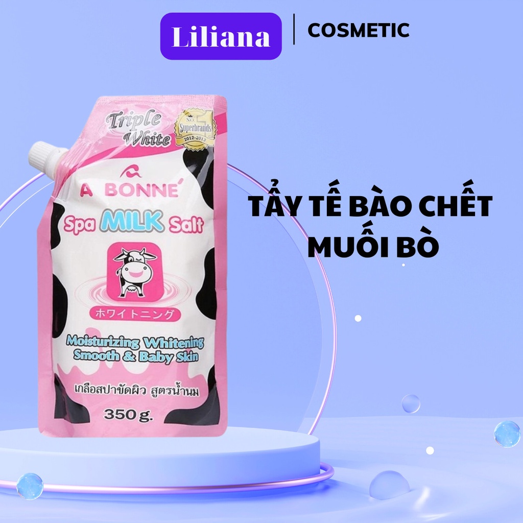 Muối Tắm Sữa Bò Spa A Bonne Tẩy Tế Bào Chết, Làm Mềm Da Thái Lan 350g - Thái Lan