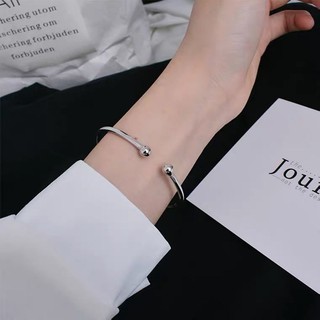 Vòng Tay Mạ Bạc Đơn Giản Cá Tính