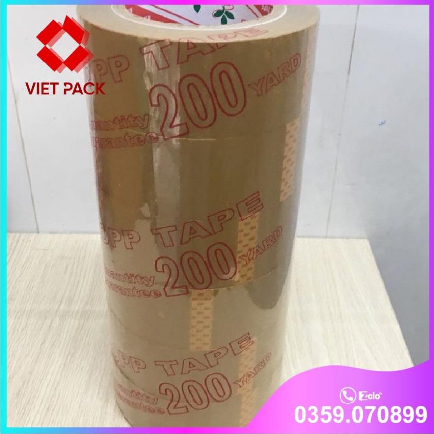 BĂNG KEO 200 Ya 2kg/cây (6 cuộn/cây) LÕI SIÊU MỎNG, SIÊU TIẾT KIỆM