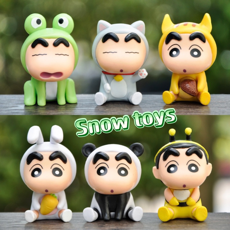 Mô hình Shin Cậu bé bút chì - Shinnosuke - Shin chan Cosplay dễ thương bền màu chất liệu an toàn Shinosuke - 7,5~8,5cm