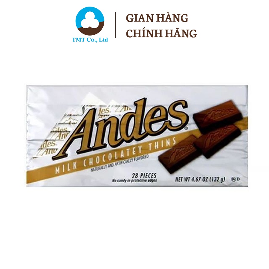 Kẹo socola thương hiệu Andes vị sữa 132g