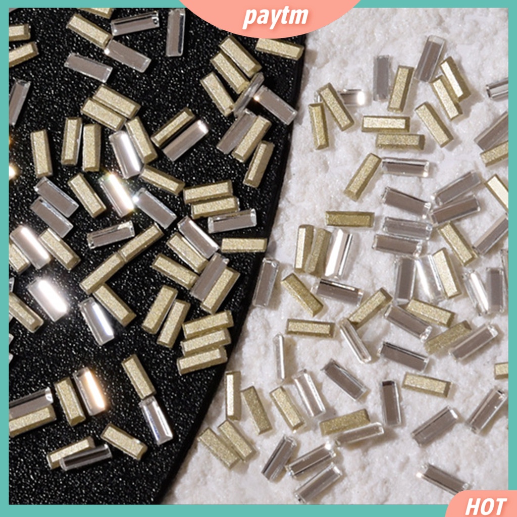 {Paytm} Set 200 Phụ Kiện Trang Trí Móng Tay Nghệ Thuật Sáng Bóng Chống Trầy Xước