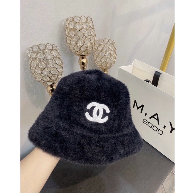 Mũ bo lông QC - nón cụp lông mịn nhập khẩu xinh (đẹp) thời trang nữ