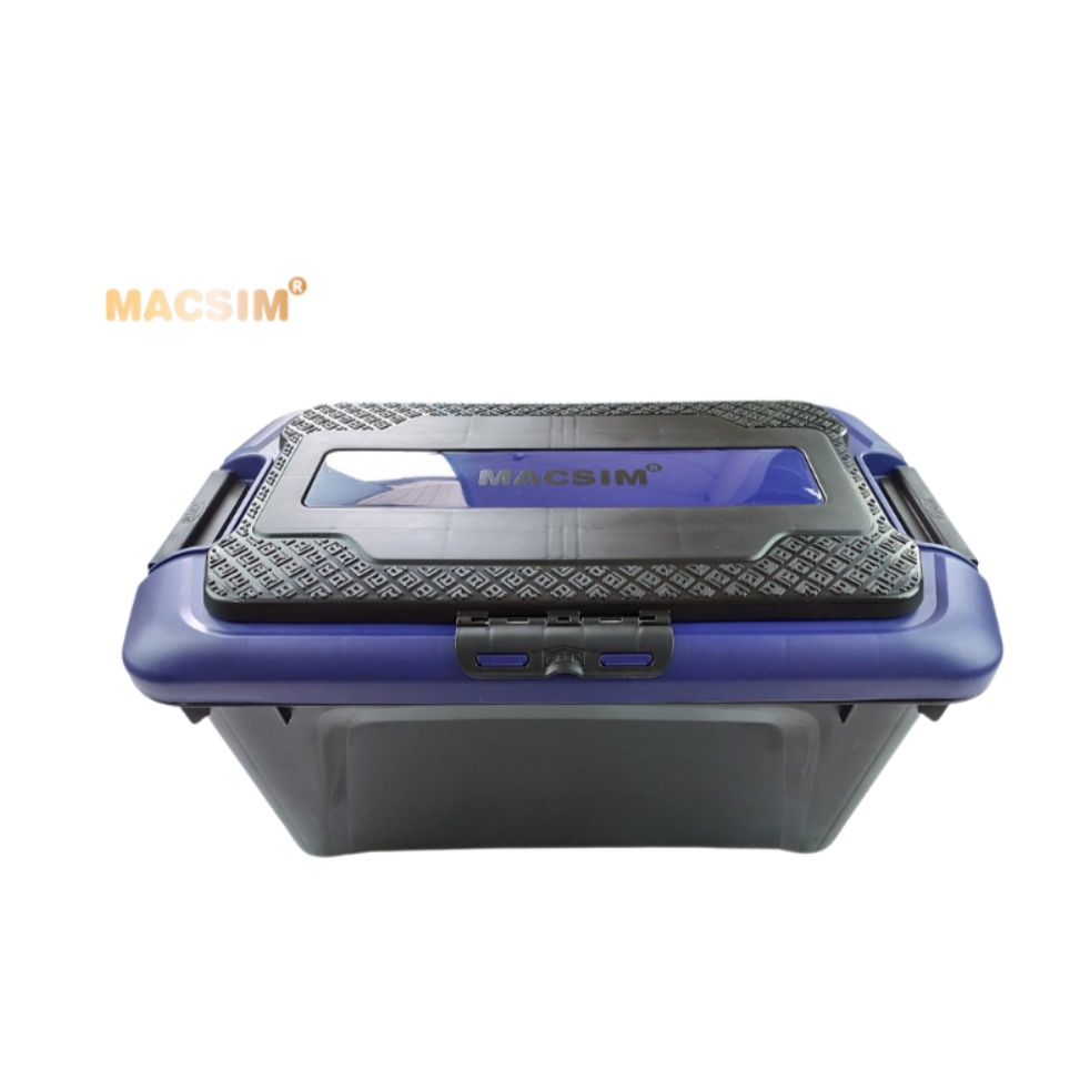 Hộp đựng đồ trên ô tô 60 lít kích thước màu đen tím 59,5cm x 35,5cm x 35cm - hộp đựng đồ trong cốp ô tô nhãn hiệu Macsim