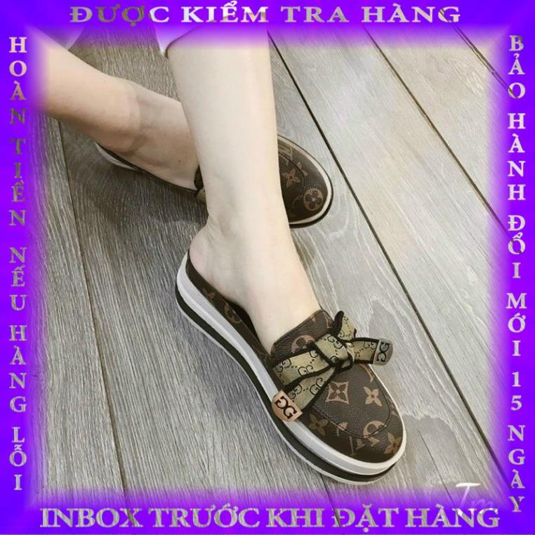 Giày Sục đế xuồng nơ độn đế 5 phân cao cấp, mẫu mới cực hót phamthi