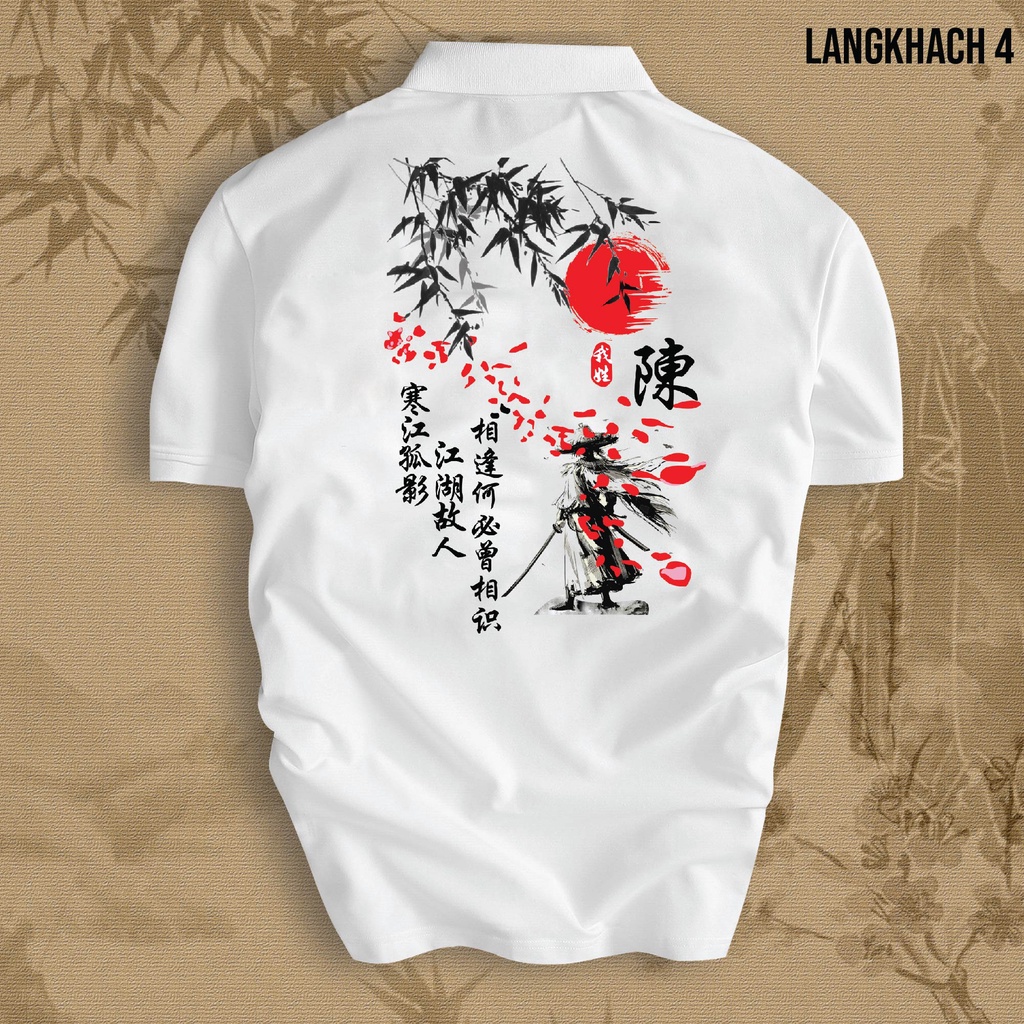 Áo Polo LÃNG KHÁCH nam nữ cổ bẻ vải xịn Unisex, trẻ trung, thanh lịch LANGKHACH4