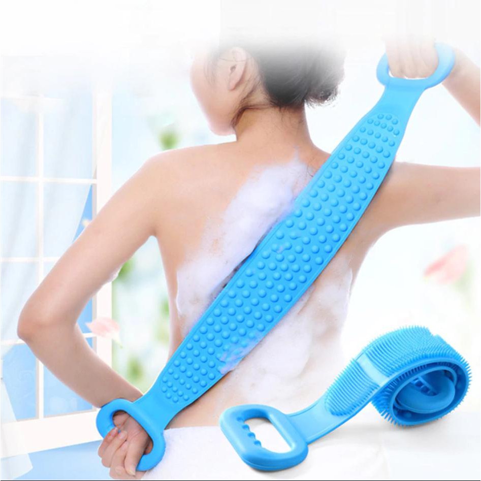 Dây Tắm Chà Lưng Silicon Dây Chà lưng Tắm 2 Mặt Massage MILLANA SHOP K261