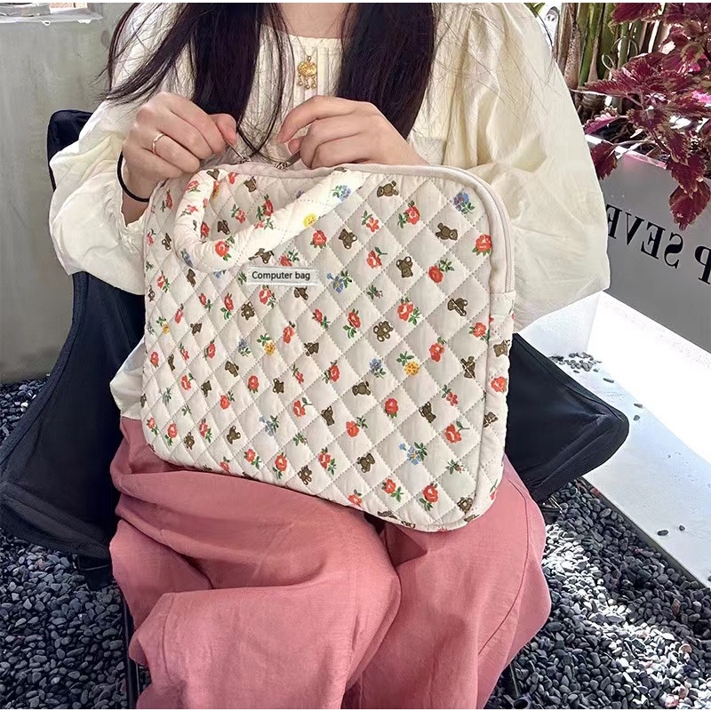 Túi Đựng laptop 13.3 / 14.1 / 15.6 / 15inch Chống Sốc In Hình Gấu Dễ Thương