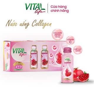 Nước uống collagen Vital Life - nhập khẩu Hàn Quốc (Hộp 6 chai x 100ml)