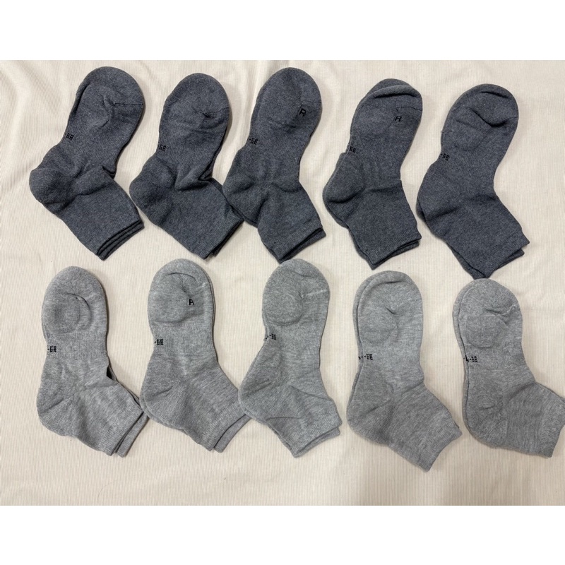 Combo 5đôi Tất vớ cổ trung nam nữ cotton đệm lông êm chân hàng xuất Nhật