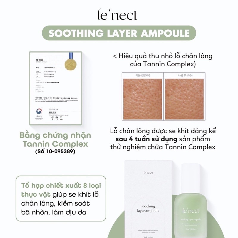 Siêu tinh chất BB Le'nect Soothing Layer Ampoule 50ml